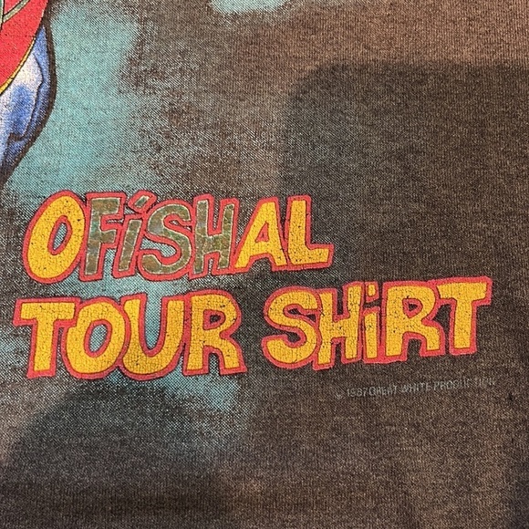 Vintage 80s Great White Bite Back Tour T-Shirt 1987 - Picture 12 of 12